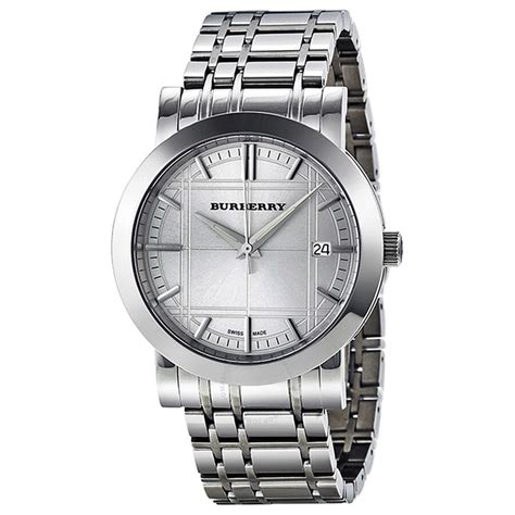 burberry heritage check strap watch ราคา|Burberry signatures for men.